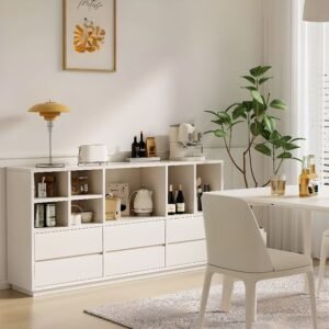 7 Sturdy Modern Wooden Bookcase with drawers Designs for Your Living Room