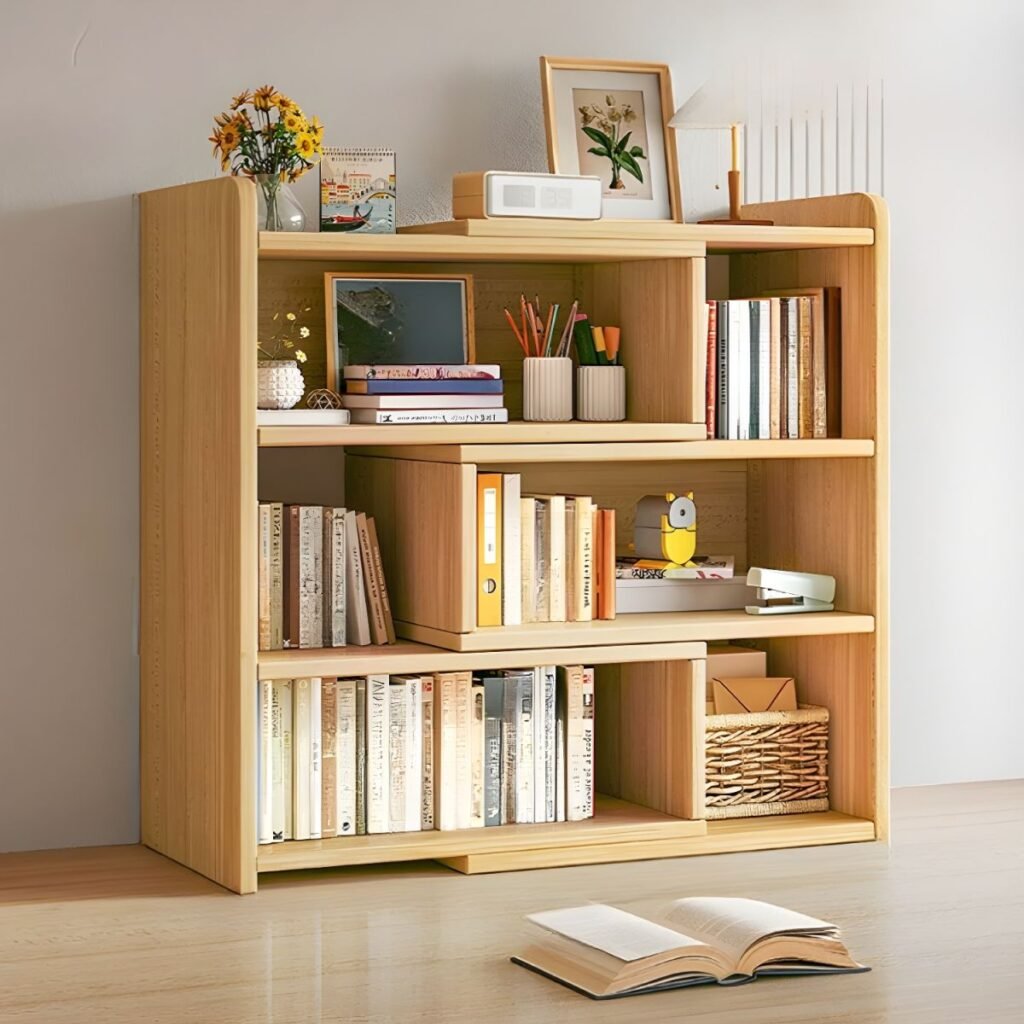 1200x120010 83 Apexerahomelife Plywood Bookcase JX-BC-080 Modern Minimalist Multi-functional Storage
