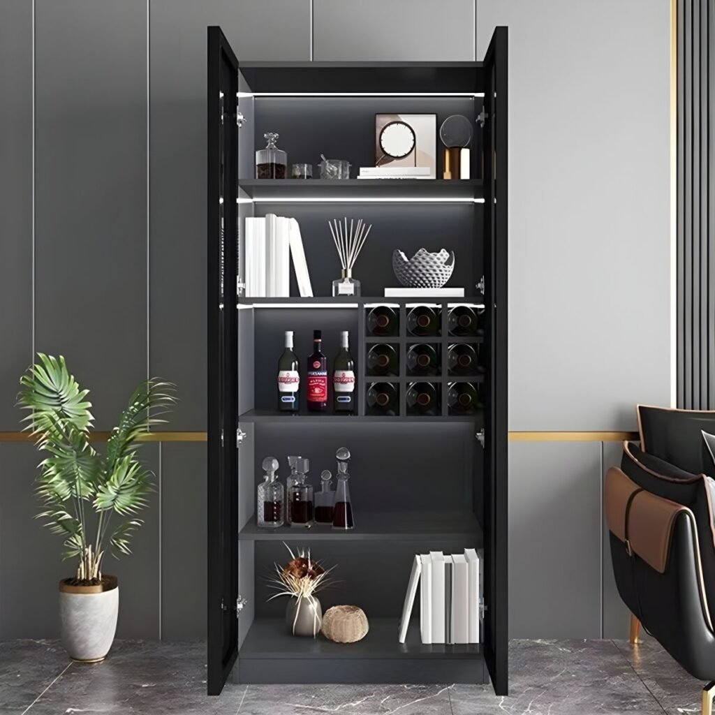 1200x120010 84 Elegant Full-Height Wine Display Cabinet with Floor-to-Ceiling Glass Doors and 4 Professional Modular Layouts for Luxury Homes