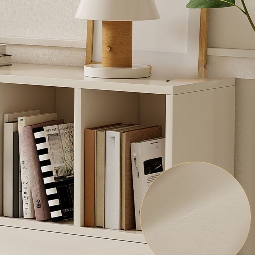 1200x120012 78 Modern White Buffet Sideboard with Drawers & Open Cubbies