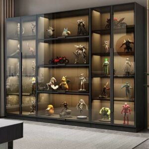 Modern Home Bar Sideboard Wine Cabinet Living Room Furniture Wine Cabinet with Wine Racks for Dining Room