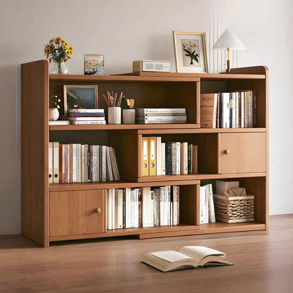 1200x12003 55 Apexerahomelife Plywood Bookcase JX-BC-080 Modern Minimalist Multi-functional Storage