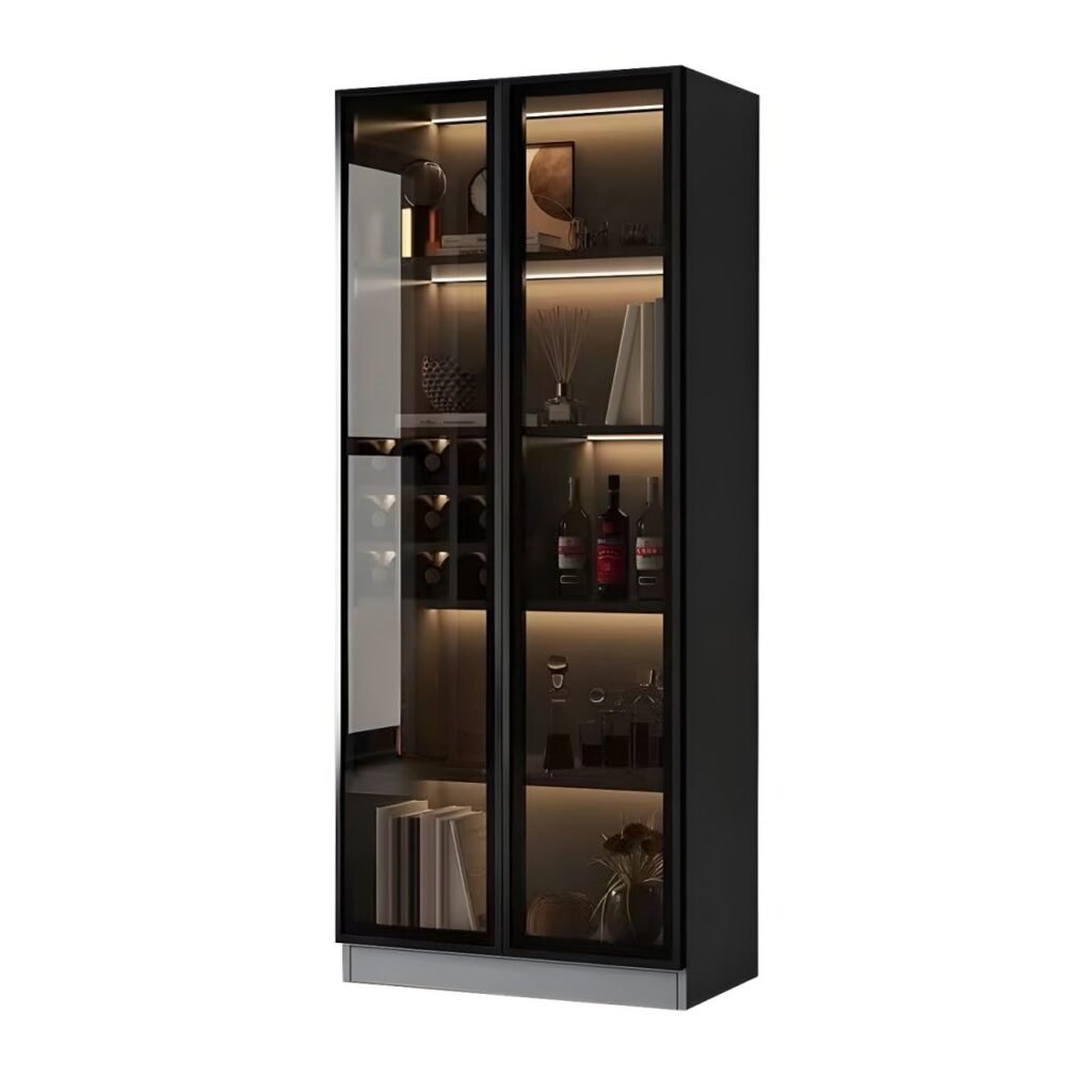 1200x12004 57 Elegant Full-Height Wine Display Cabinet with Floor-to-Ceiling Glass Doors and 4 Professional Modular Layouts for Luxury Homes