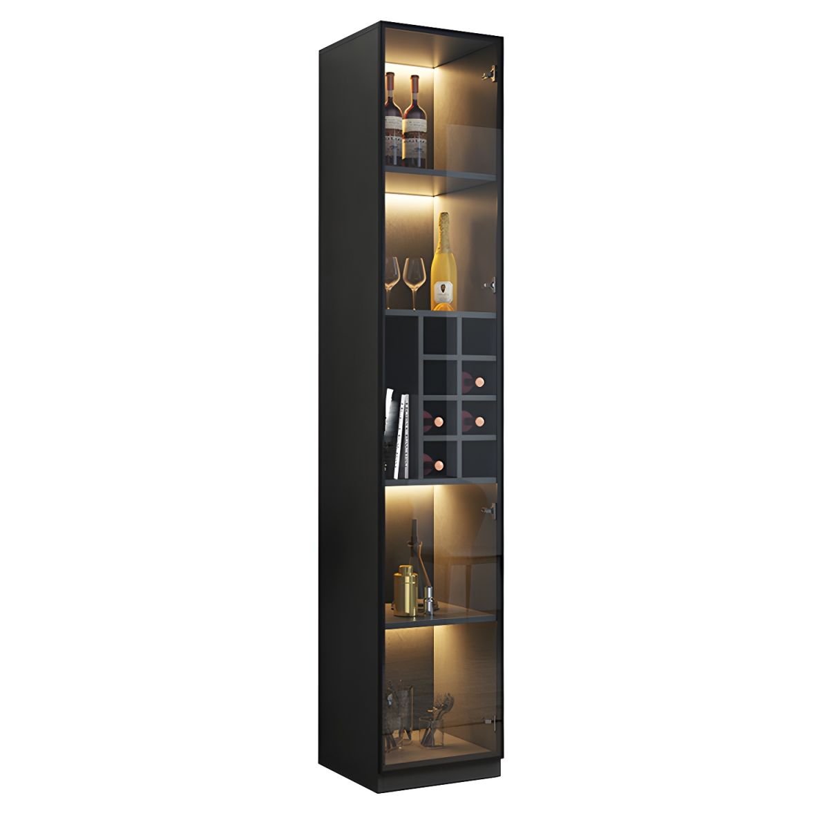 Modern Home Bar Sideboard Wine Cabinet Living Room Furniture Wine Cabinet with Wine Racks for Dining Room - Image 6