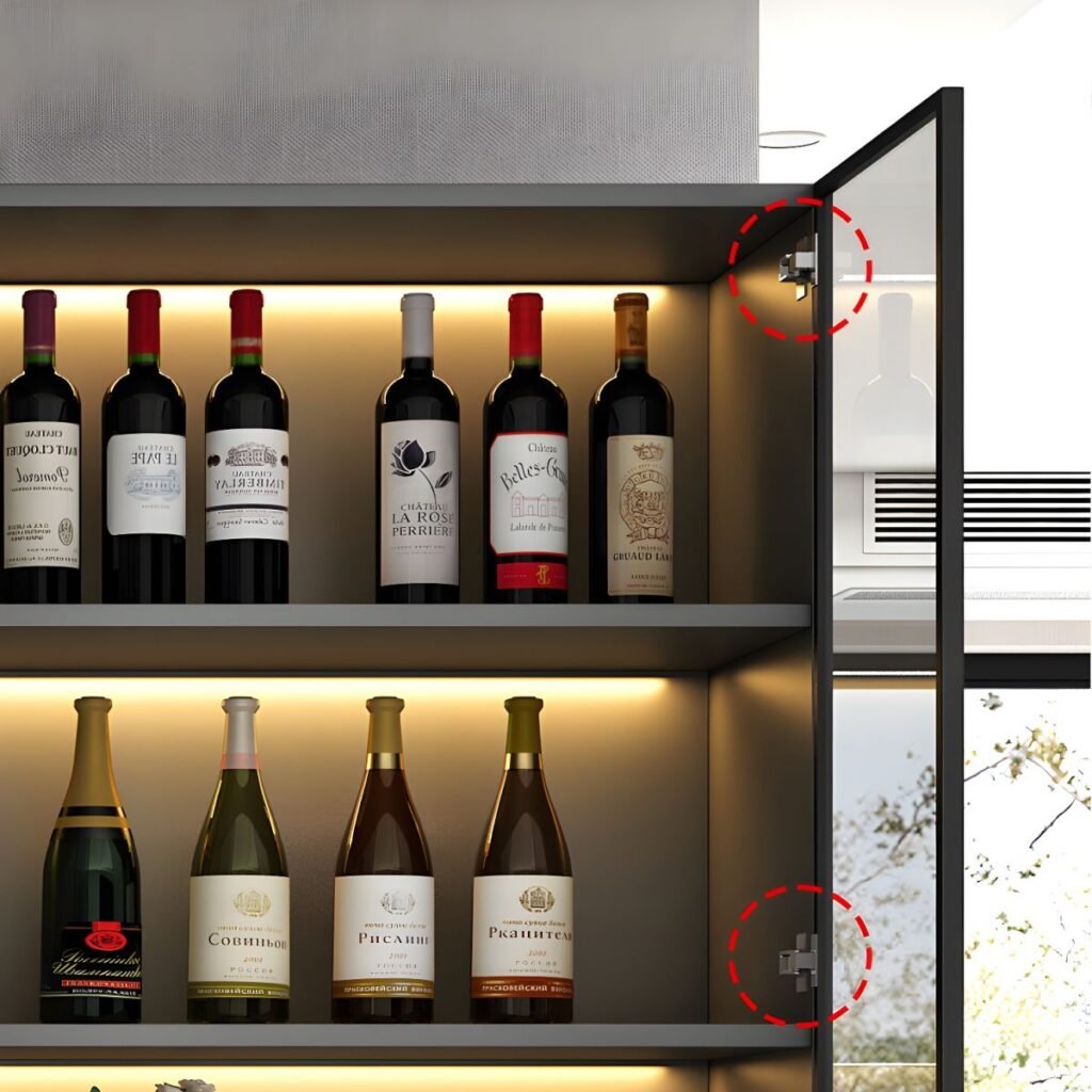 1200x12006 100 Handleless Glass Display Showcase with Seamless Rebound Doors and 79" Elegant Minimalist 7-Style Customization
