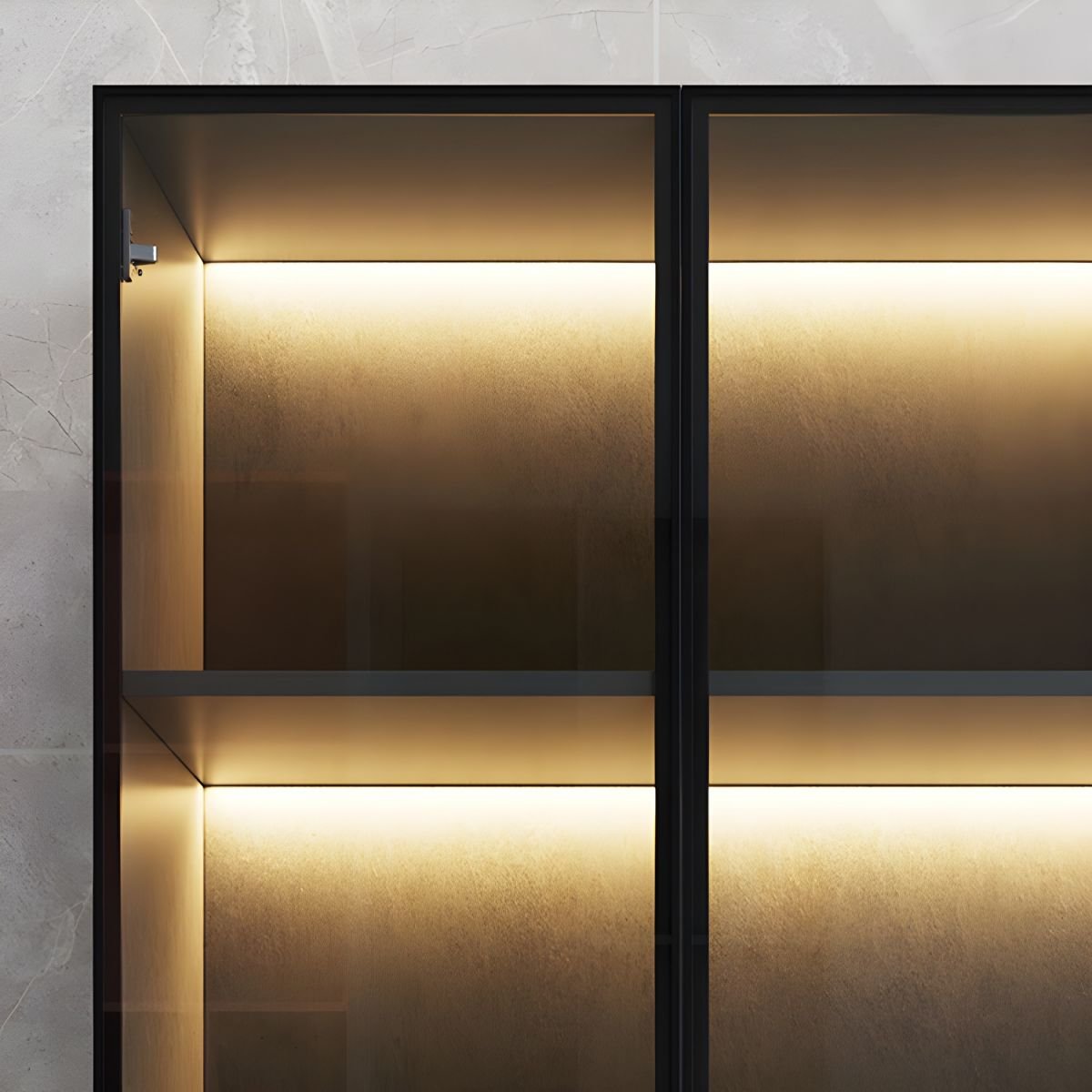 Modern Home Bar Sideboard Wine Cabinet Living Room Furniture Wine Cabinet with Wine Racks for Dining Room - Image 8