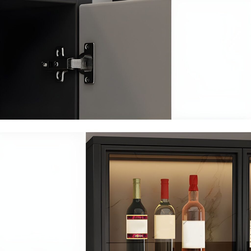 1200x12006 83 Sophisticated Mixed-Media Wine Cabinet with Professional Glass Display and 4 Versatile Modular Configurations for Grand Estates