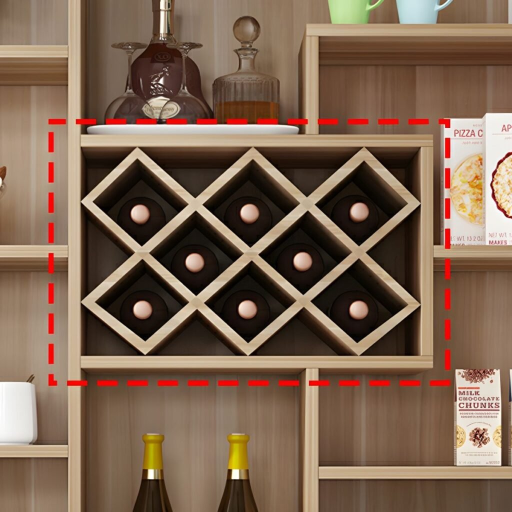 1200x12006 93 Chic Multi-Functional Pantry Sideboard with Professional Wine Grids and Sophisticated 79" Two-Tone Storage for Modern Home Cafes