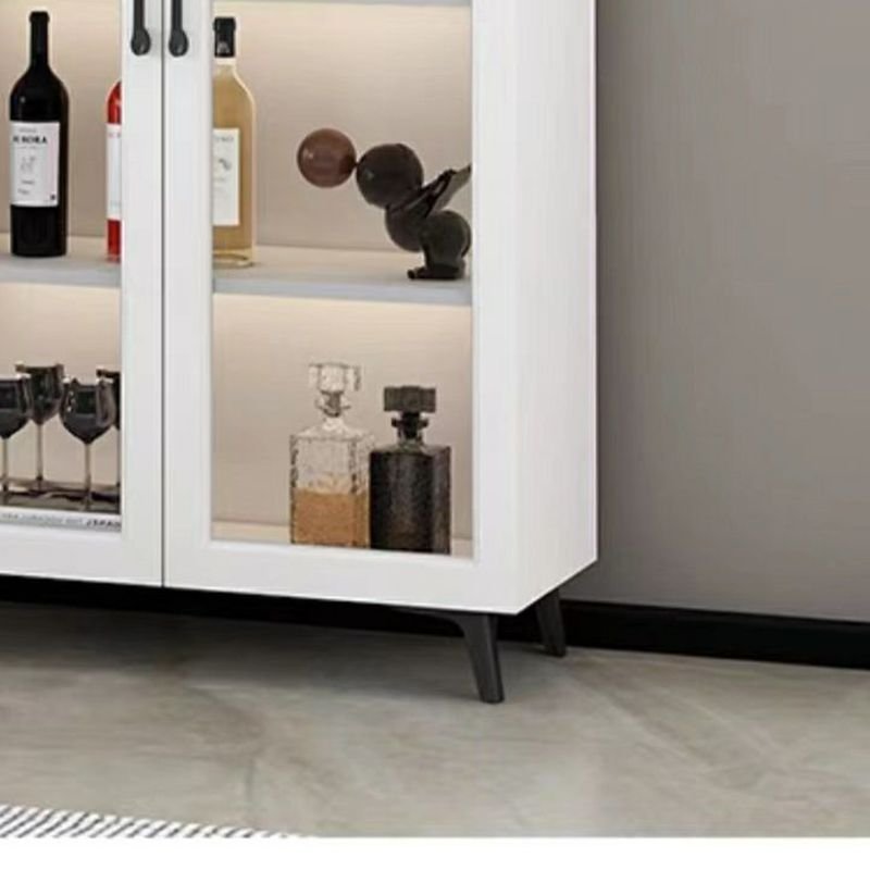 Modern Wood Display Stand with Glass Doors, 5 Removeable Shelves, Cabinet Included -Full Assembly Needed - Image 8