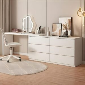 Modern Bedroom Furniture Vanity Desk With Led Mirror for Bedroom Makeup