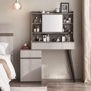 Modern Bedroom Furniture Vanity Desk With Led Mirror for Bedroom Makeup