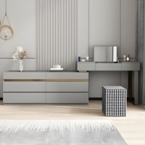 Modern Bedroom Furniture Vanity Desk With Led Mirror for Bedroom Makeup