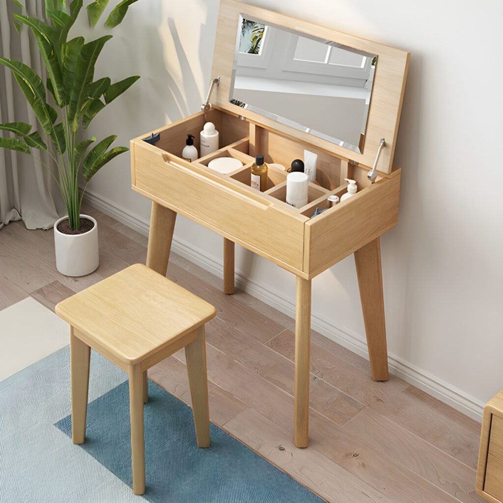 1200x12001 116 Wood Texture Makeup Desk | Blissful 60-120cm Wood Set