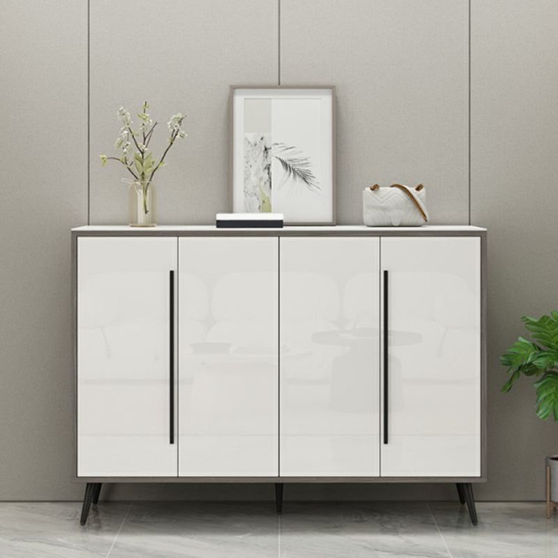 Modern Design Shoe Storage Cabinet 5-tier Storage for Shoes with Shelf, Door, Dustproof, and Closed Back - Image 2