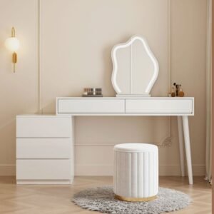 Modern Bedroom Furniture Vanity Desk With Led Mirror for Bedroom Makeup
