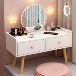 Modern Bedroom Furniture Vanity Desk With Led Mirror for Bedroom Makeup