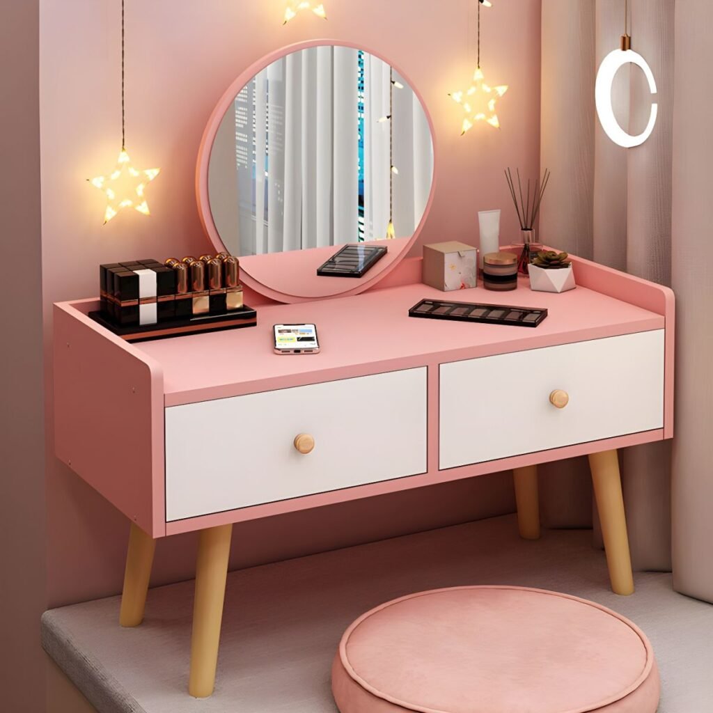1200x120011 125 White Petite Vanity Set | Radiant 60cm Minimalist Desk