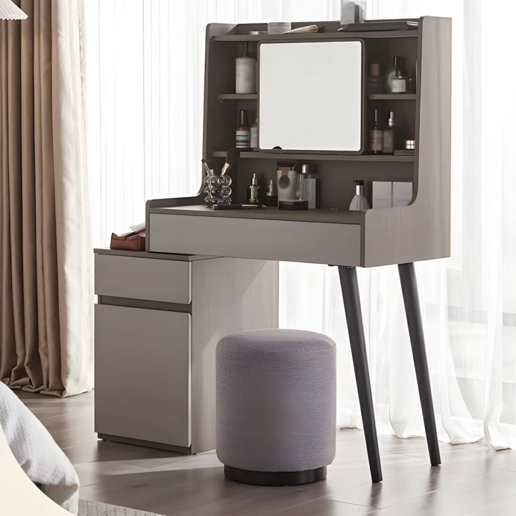 1200x12002 114 Grey Professional Dressing Table | Luxe 104cm Grey Set