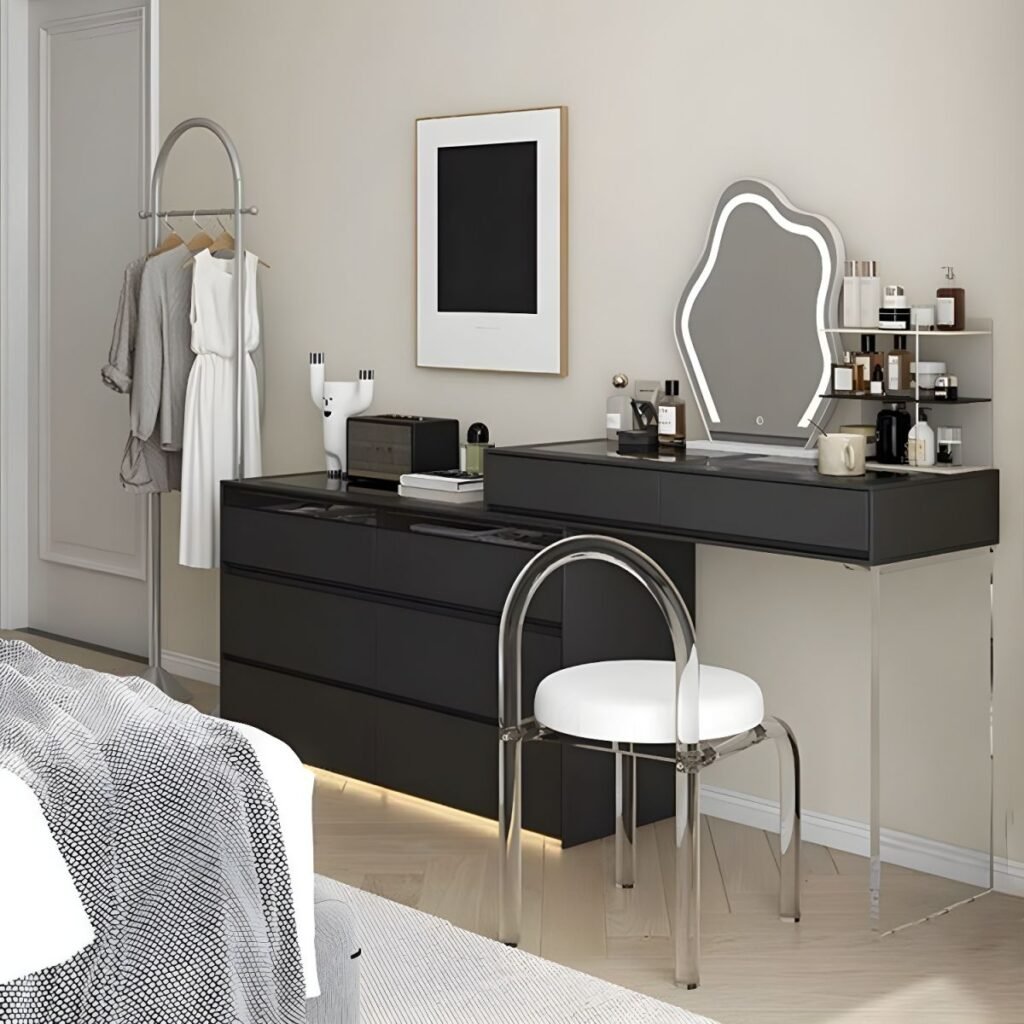 1200x12002 139 Slate Grey Glass Vanity | Majestic 120cm Swivel Set