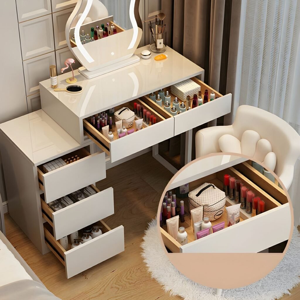 1200x12002 97 Elegant Vanity Desk with 3 Soft Close Drawers