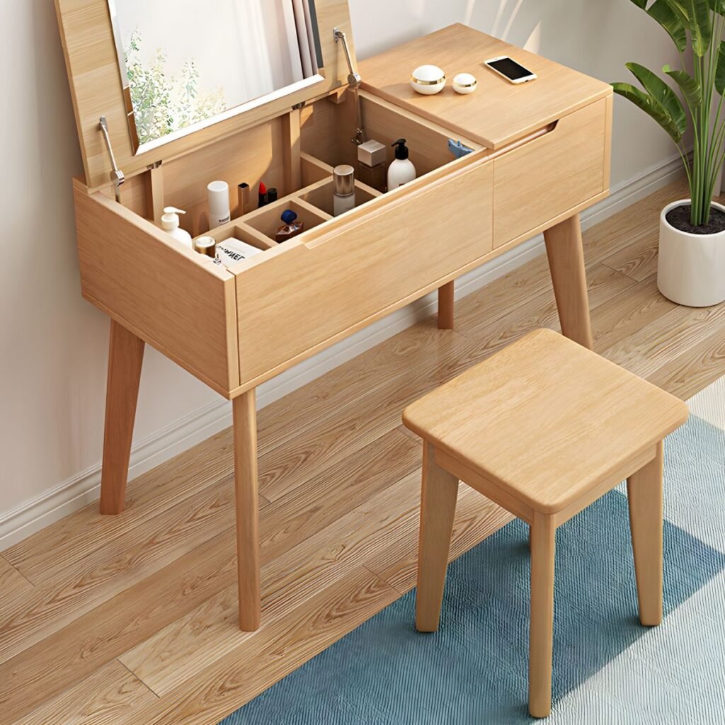 1200x12003 103 Wood Texture Makeup Desk | Blissful 60-120cm Wood Set