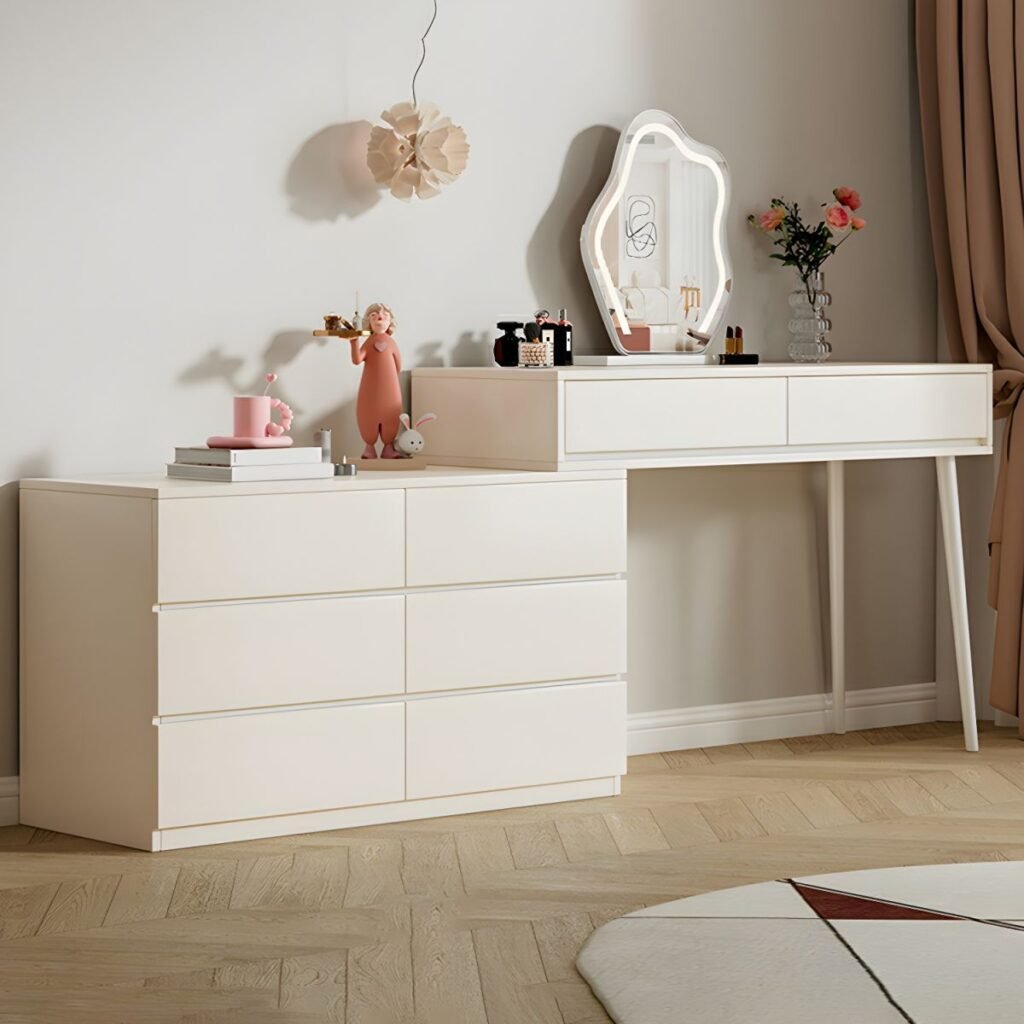 1200x12003 88 Vanity Set with Lighting, Scalable, 5 Drawers and Push-Pull Features
