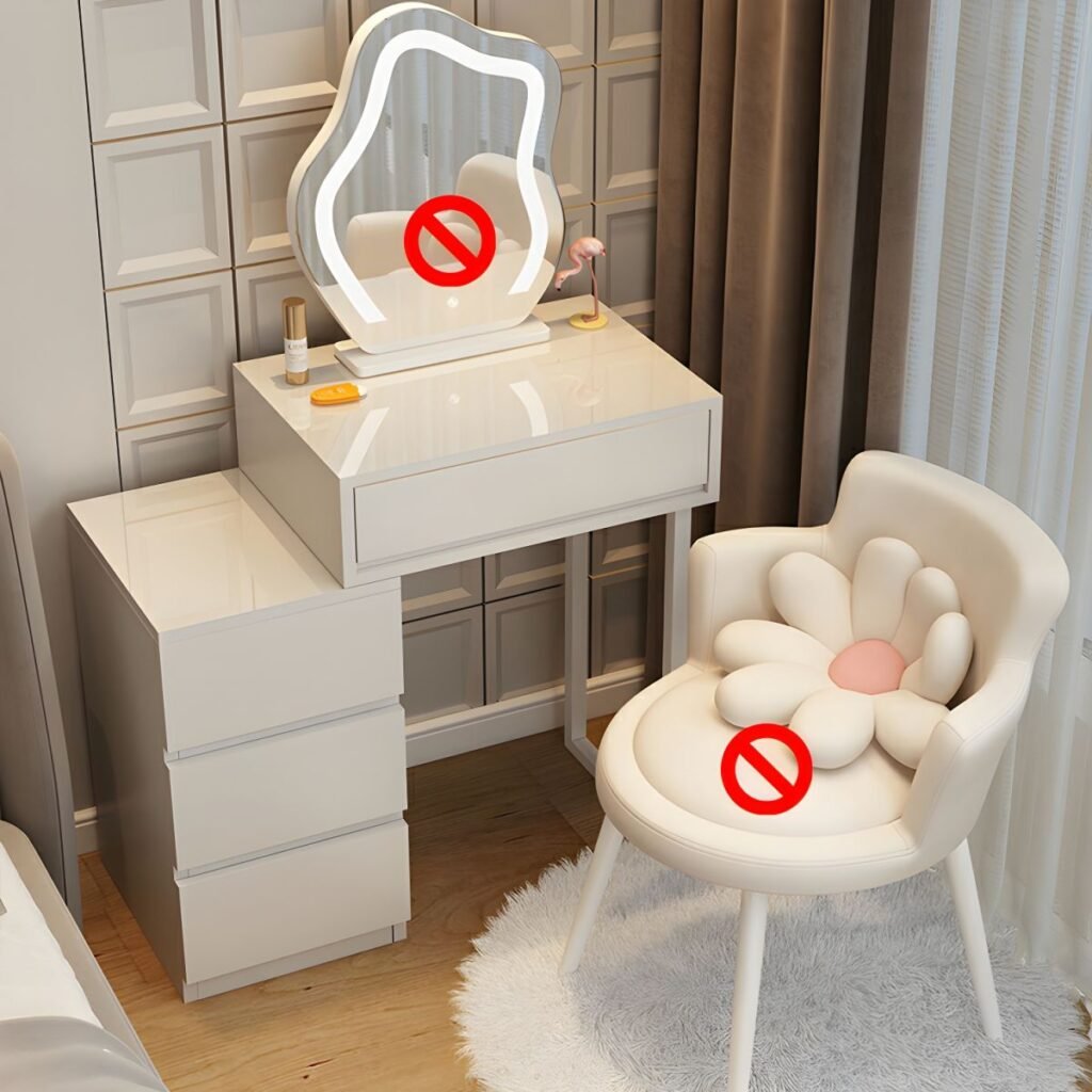 1200x12003 92 Elegant Vanity Desk with 3 Soft Close Drawers