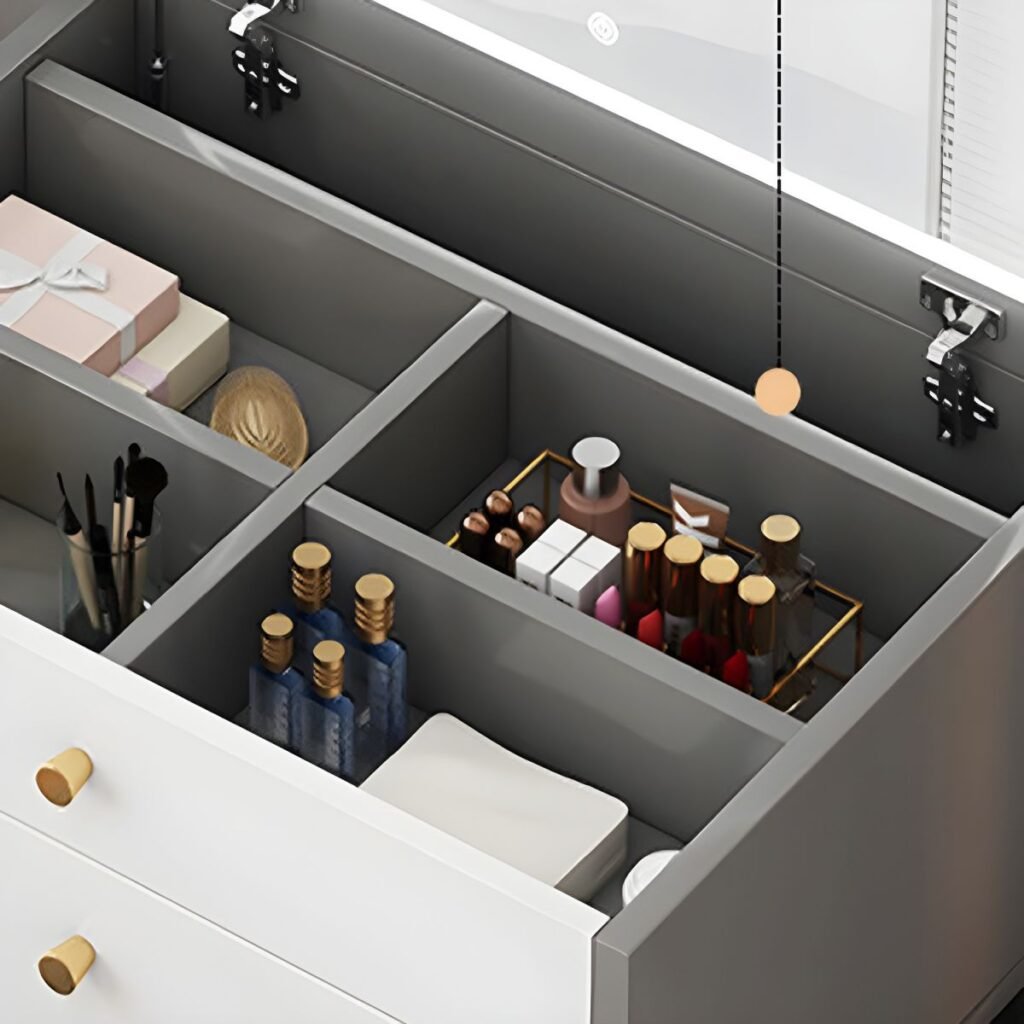 1200x12005 103 Slim Vanity Desk with 2 Deep Drawers for Small Bedroom
