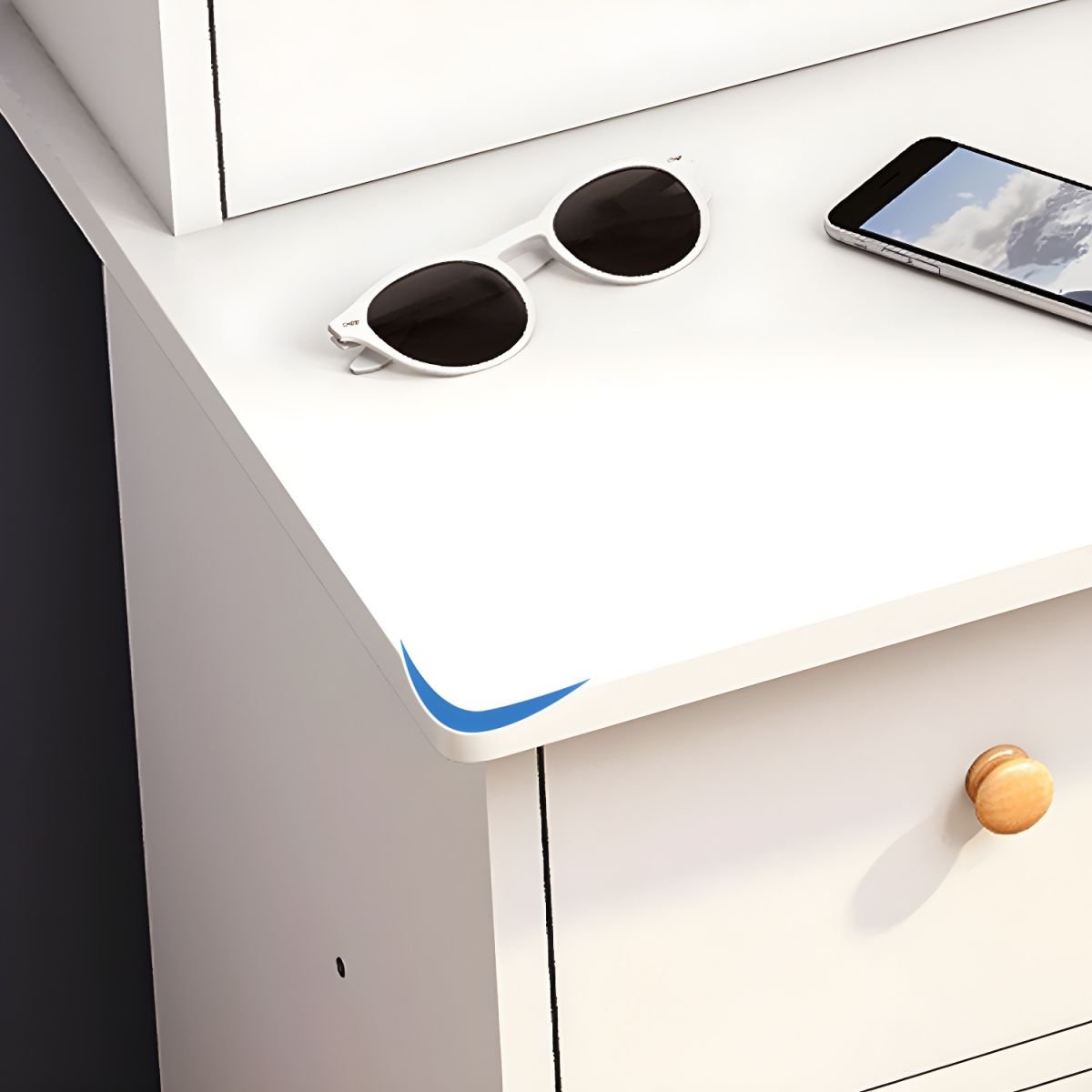 Modern Bedroom Furniture Vanity Desk With Led Mirror for Bedroom Makeup - Image 4