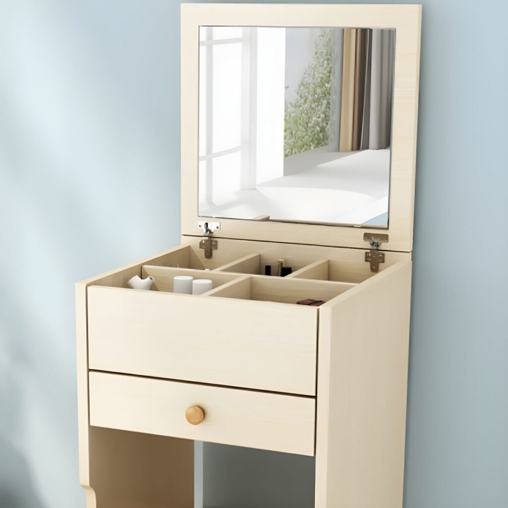 1200x12006 111 Sleek Narrow Makeup Vanity | 40-80cm Peaceful Set