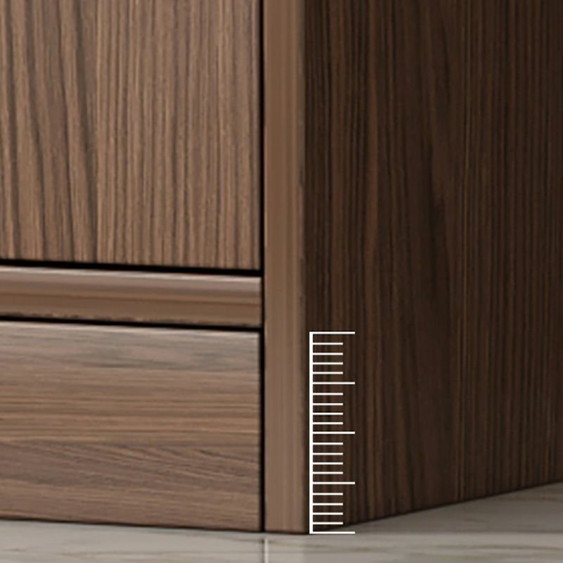 Modern Wood Display Stand with Open Storage & 4 Non-Adjustable Shelves & Cabinet Included - Image 8