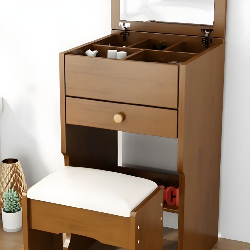1200x12007 120 Sleek Narrow Makeup Vanity | 40-80cm Peaceful Set
