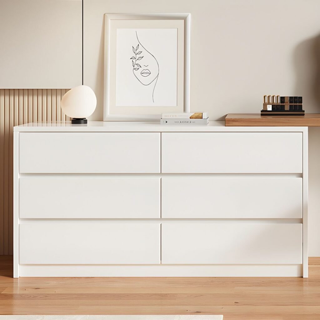1200x12008 139 White Vanity with Drawers | Pristine 80cm Compact Desk