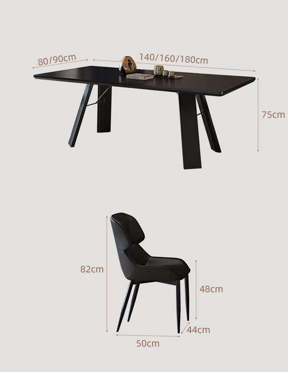 Contemporary Solid Wood Kitchen & Dining Table in Light Brown with Chip Resistant Fixed Legs for 6-person Seat/Seats 10/8 People - Image 7