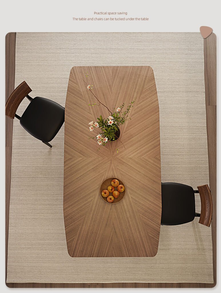 切片 09 3 Apexerahomelife Solid Wood Dining Table and Chairs Set JX-DTS-004 Modern Minimalist Design