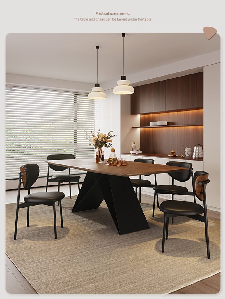 详情页 10 2 Apexerahomelife Solid Wood Dining Set JX-DTS-003 Modern Minimalist Table and Chairs