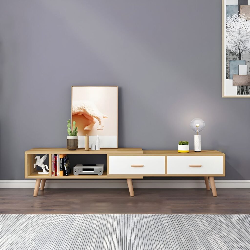 1200x1200 148 Multi Color Block TV Stand | Bold 125" Unit