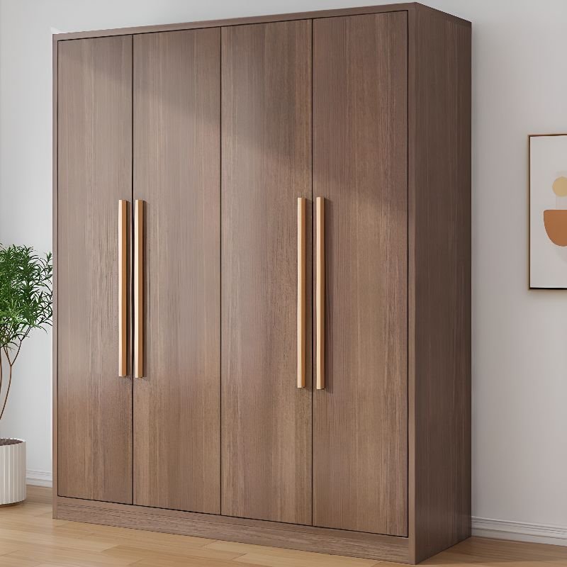 Modern Auburn Lumber Wardrobe Armoire with Soft Close Door, Compartments, Interior Shelves and Clothing Rod - Image 2