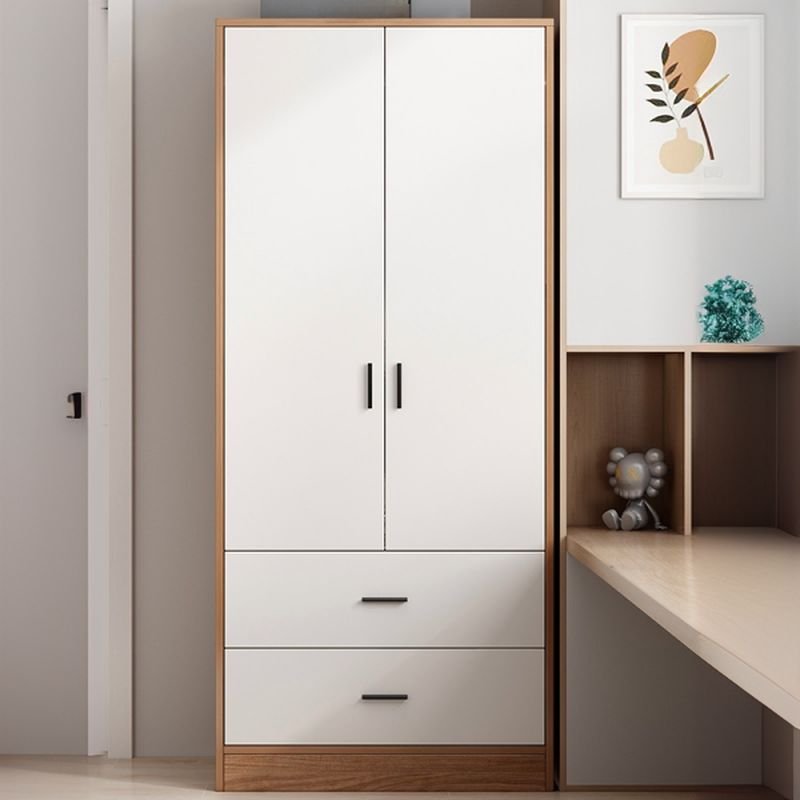 Beige Modish Laminate Independent Wardrobe with Soft Close Drawer, Soft Close Door, and Interior Shelves - Image 2