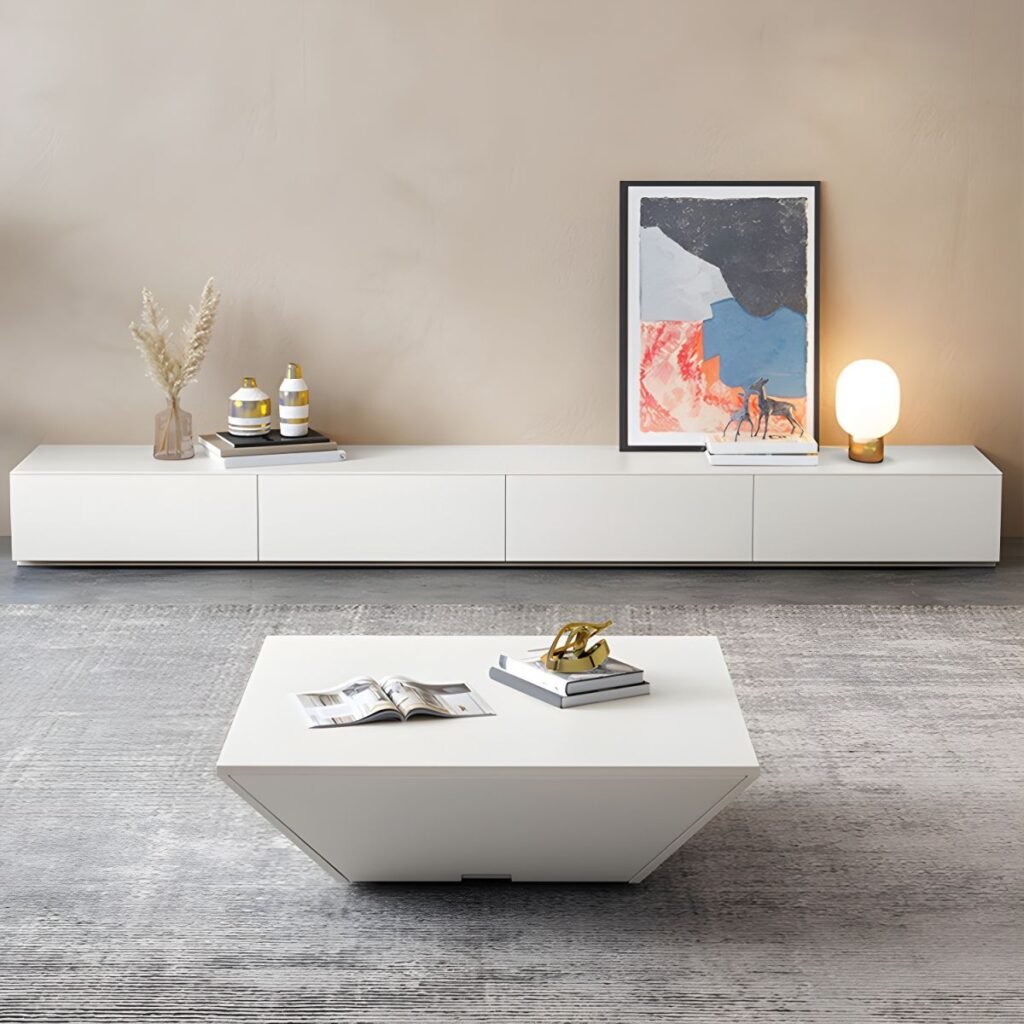 1200x12001 166 Low Profile Black Wood Console | Sleek Stand