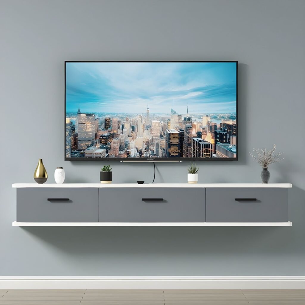 1200x12001 169 Floating Grey Media Console | Stunning Airy Unit