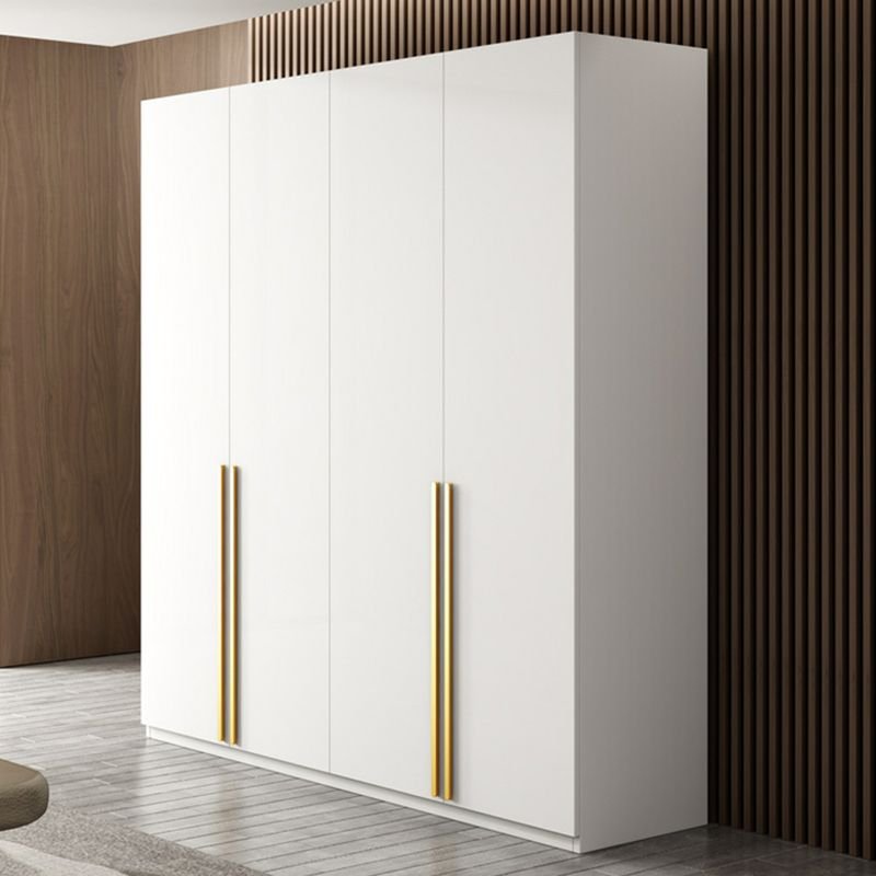 Elegant Full-Wall White Armoire with 101.5" Floor-to-Ceiling Height and Integrated Side Drawers for a Divine Bedroom - Image 2
