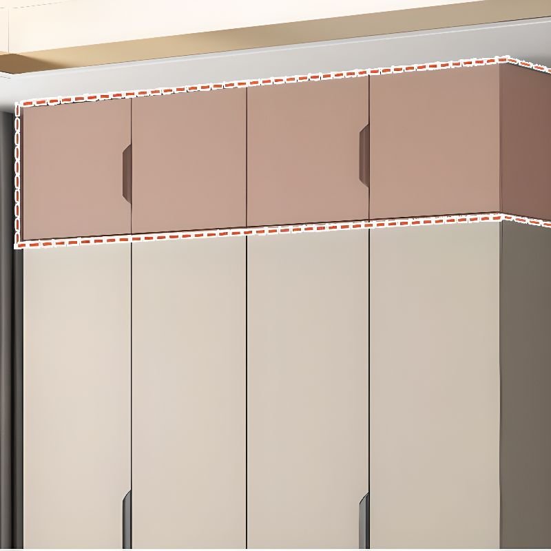 Hinged Wardrobe Cabinet Engineered Wood Wardrobe Armoire for Home - Image 6