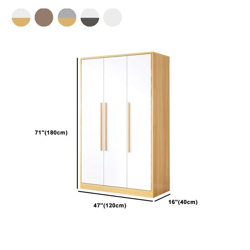 Modern Auburn Lumber Wardrobe Armoire with Soft Close Door, Compartments, Interior Shelves and Clothing Rod - Image 10