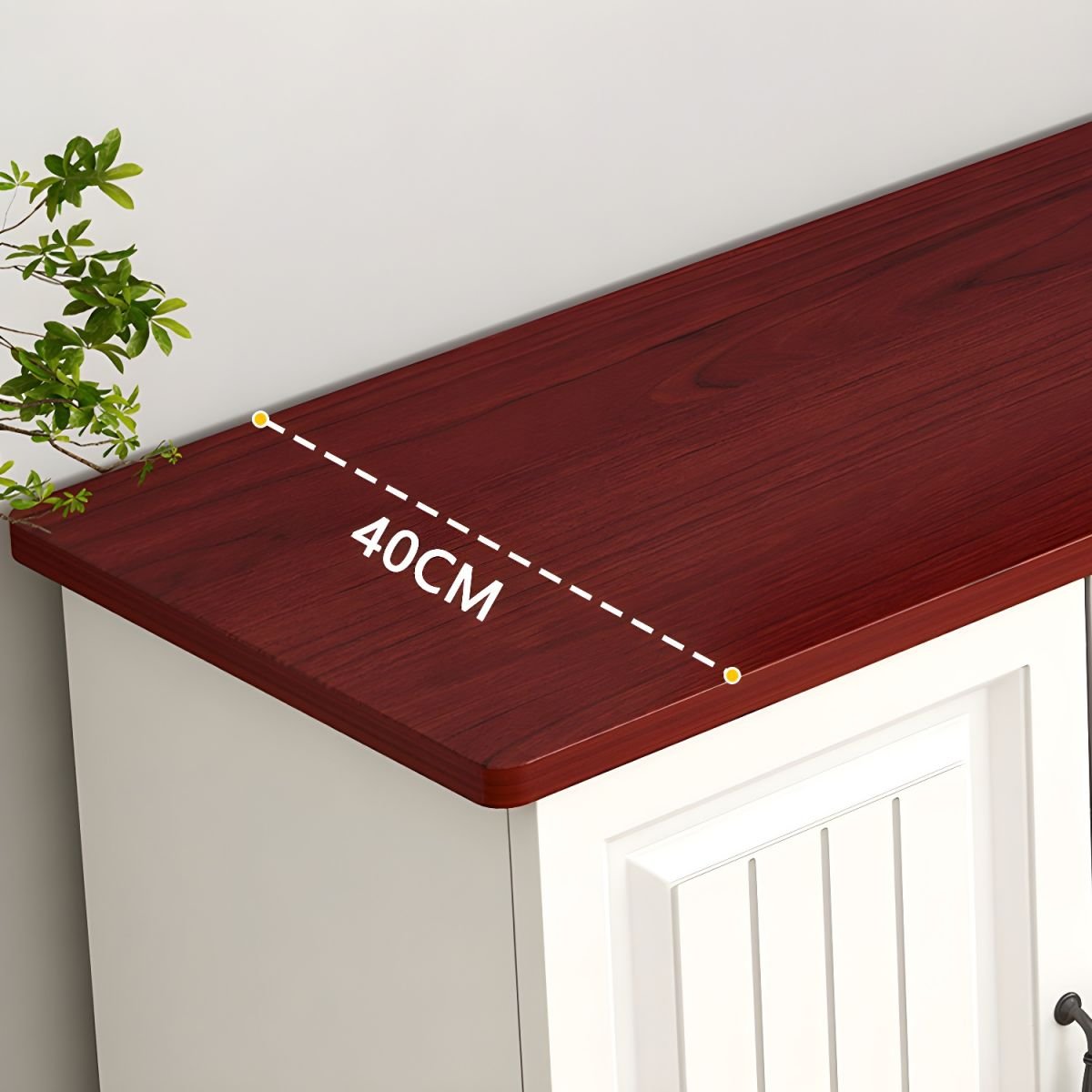 Simplistic Lumber TV Stand with Shelf, 2 Drawers, and 4 Cabinets Featuring Accessible Storage - Image 10