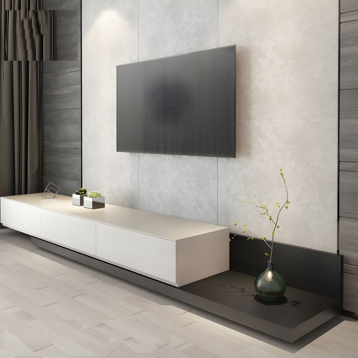 Ink Contemporary Lumber TV Stand with Multiple Drawer Options (6/4/3 Drawers) - Image 11