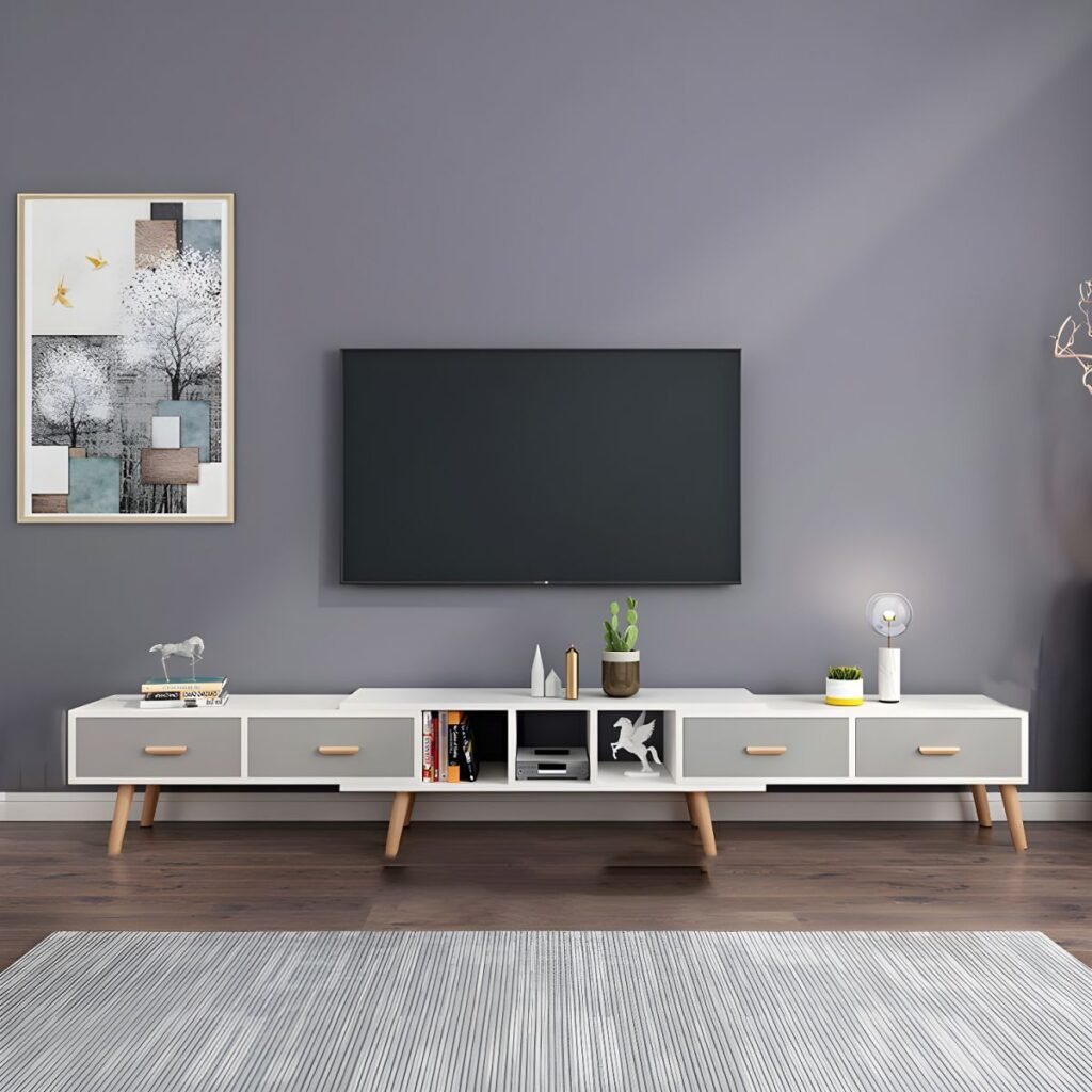 1200x120012 16 Multi Color Block TV Stand | Bold 125" Unit