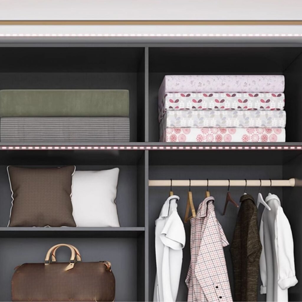 1200x12002 114 Warm Grey Modular Wardrobe Closet Multiple Sizes Available