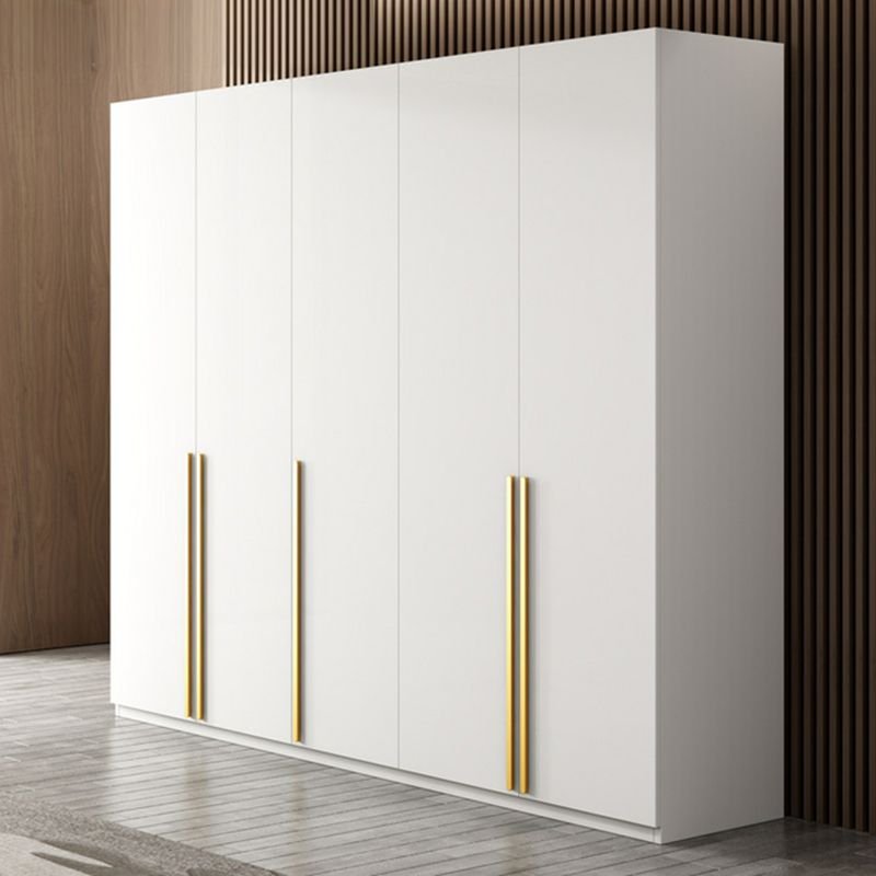 Elegant Full-Wall White Armoire with 101.5" Floor-to-Ceiling Height and Integrated Side Drawers for a Divine Bedroom - Image 3