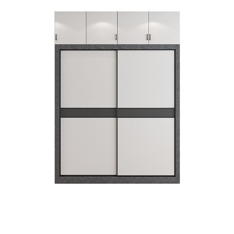 White Modish Manufactured Wood Independent Armoire Cabinet with Soft Close Drawer, Soft Close Door, and Interior Shelves - Image 4